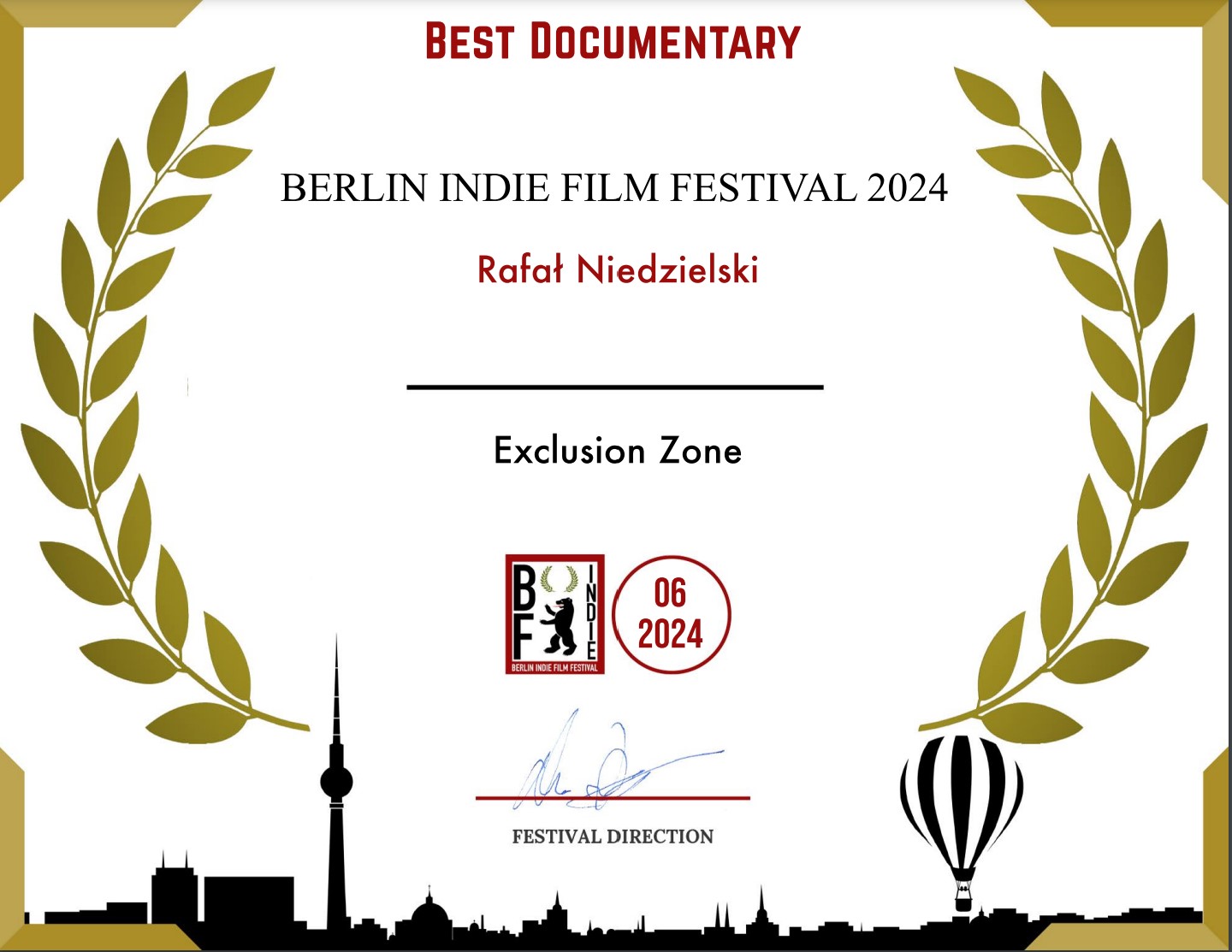 Award Certificate